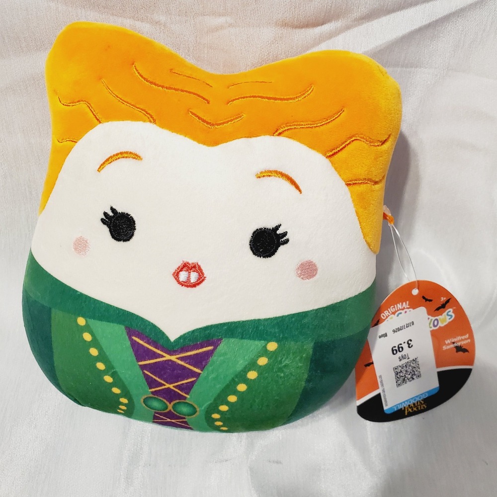 Squishmallows Winifred Sanderson Hocus Pocus Disney 8 Inch Plush Halloween Toy